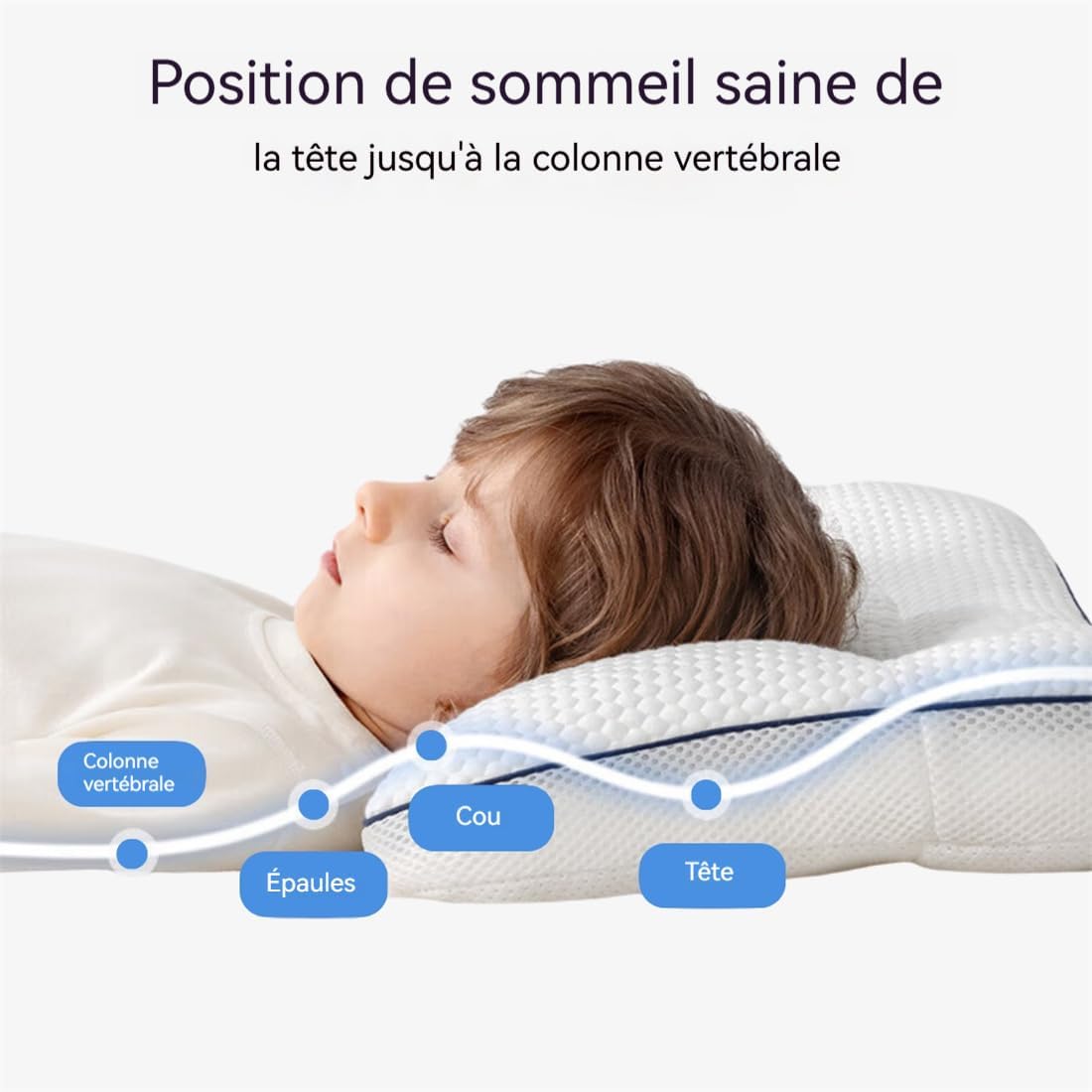 Oreiller ergonomique pour enfant
